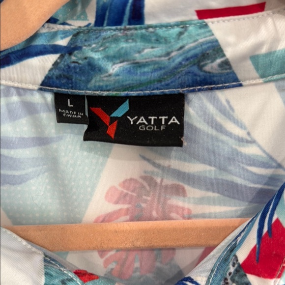Yata Golf printed performance polo - Picture 2 of 4
